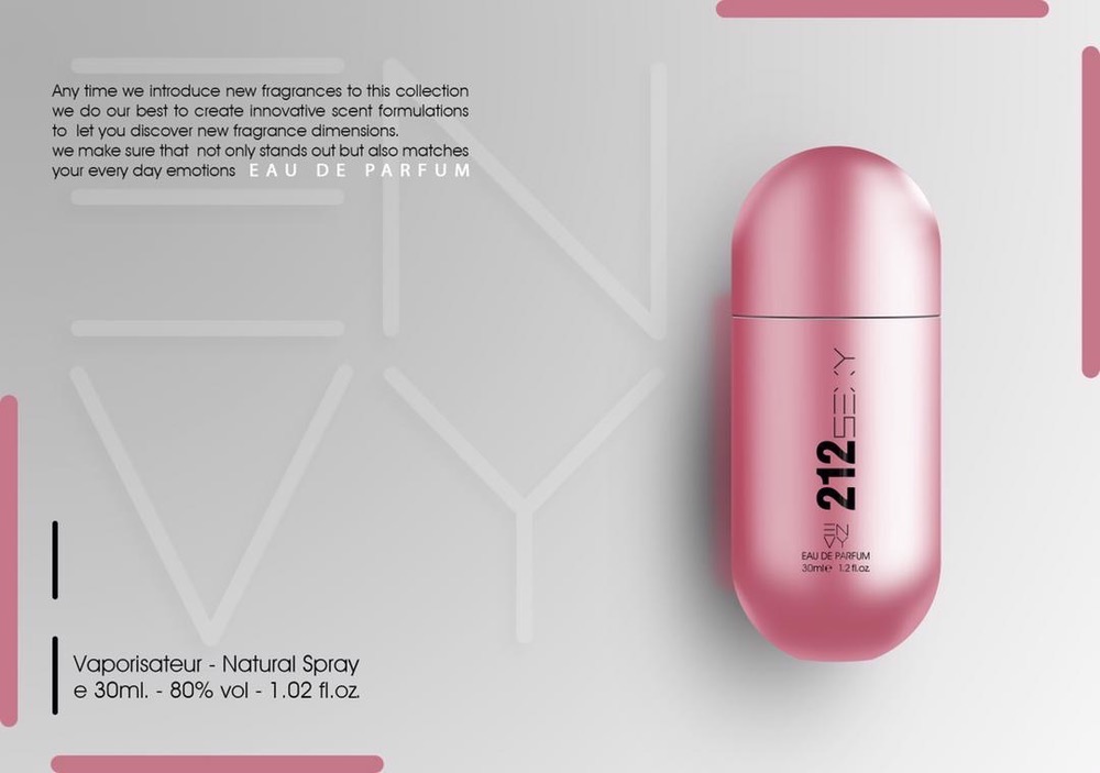 ادوپرفیوم زنانه ENVY مدل 212 حجم ۳۰ میل ( طرح مارک )