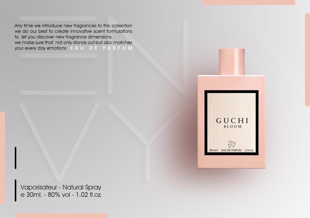 ادوپرفیوم زنانه ENVY مدل GUCHI BLOOM حجم ۳۵ میل ( طرح مارک )
