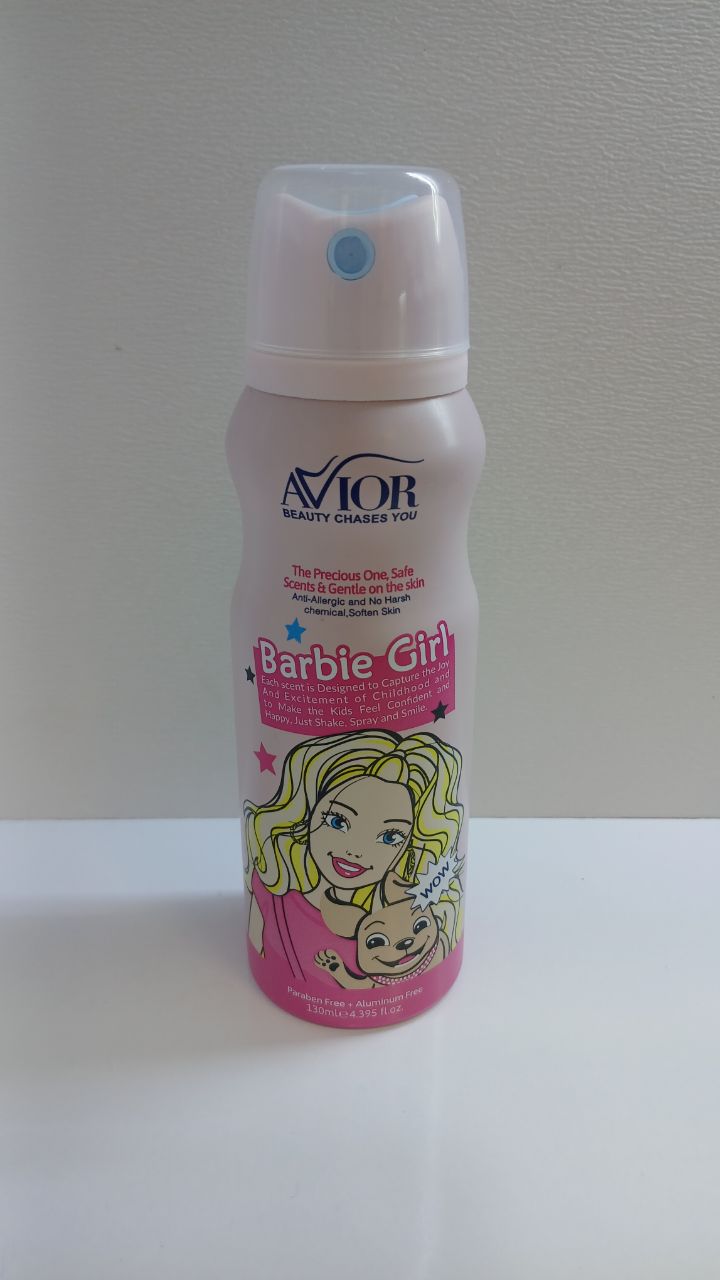 اسپری بدن کودک اویور مدل Barbie Girl حجم ۱۳۰ میلی لیتر