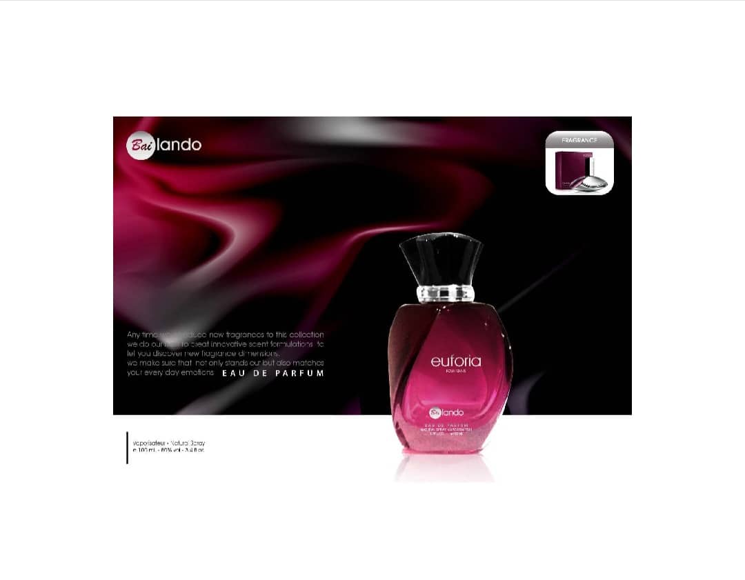 ادوپرفیوم زنانه بایلندو مدل euforia حجم ۱۰۰ میلی لیتر