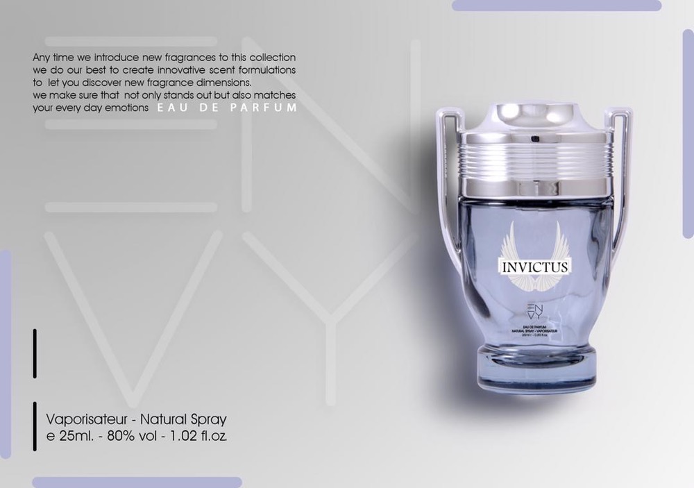 ادوپرفیوم مردانه ENVY مدل INVICTUS حجم ۲۵ میل ( طرح مارک )