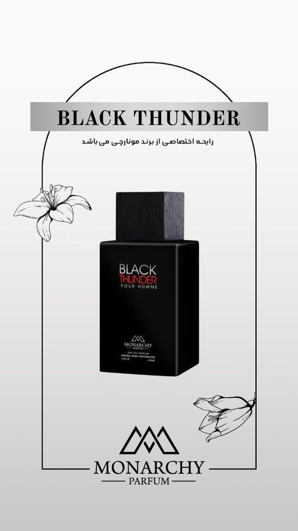 ادوپرفیوم مردانه مونارچی مدل  BLACK THUNER ( بوگاتی بلک ) حجم ۱۰۰ میلی لیتر