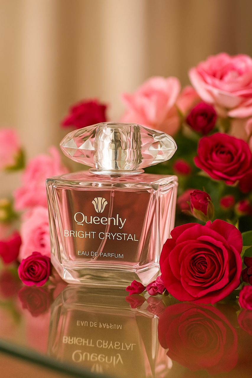 ادوپرفیوم زنانه کویینلی مدل BRIGHT CRYSTAL حجم ۹۰ میلی لیتر