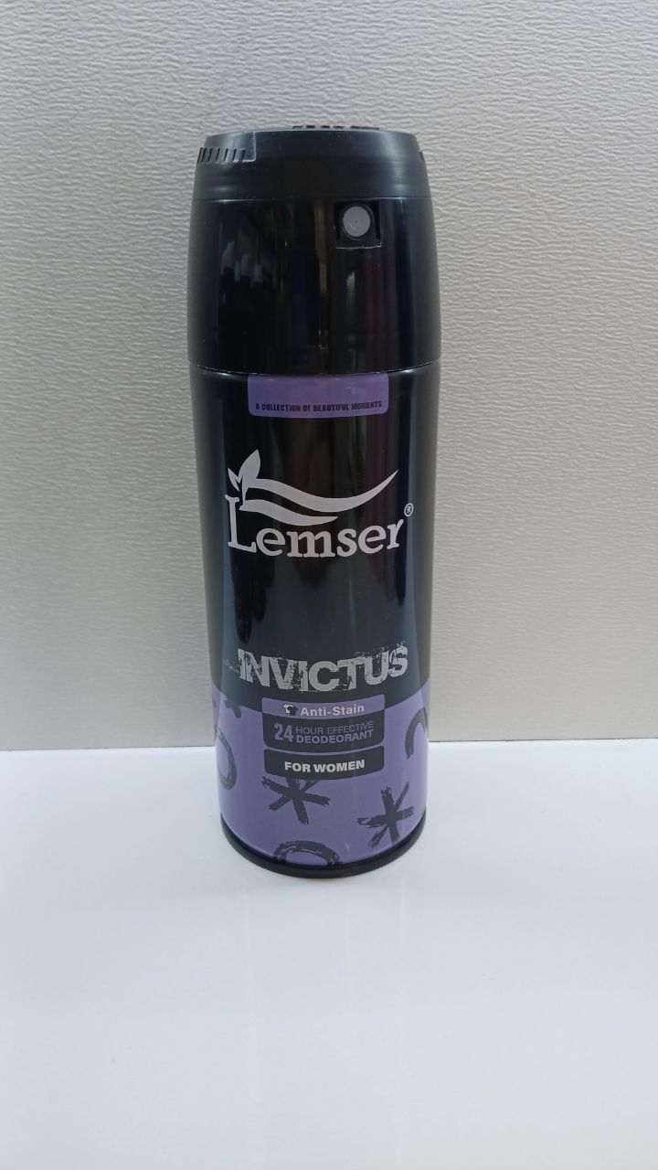 اسپری خوشبو کننده بدن زنانه لمسر مدل INVICTUS حجم ۱۵۰ میلی لیتر