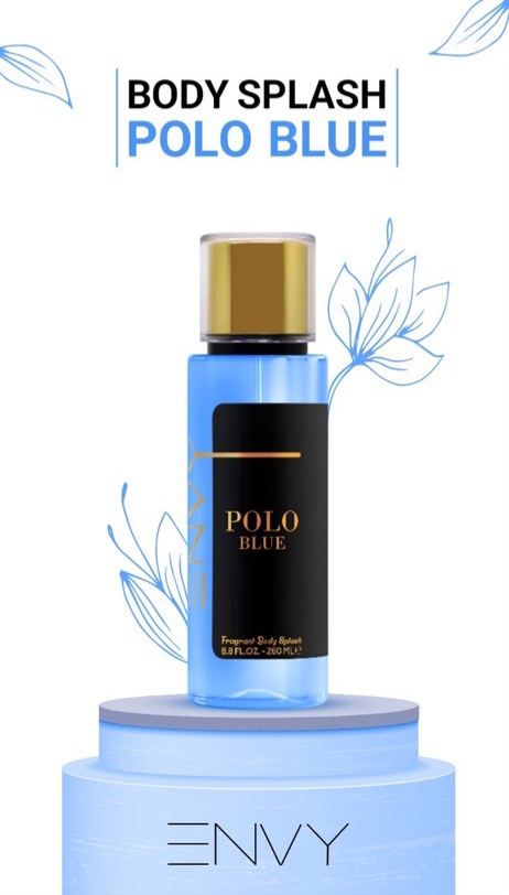 بادی اسپلش مردانه ENVY مدل POLO BLUE حجم ۲۶۰ میل