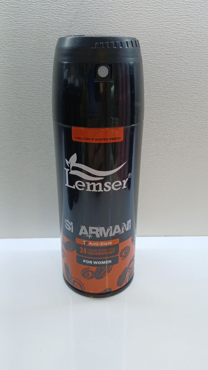 اسپری خوشبو کننده بدن زنانه لمسر مدل SI ARMANI حجم ۱۵۰ میلی لیتر