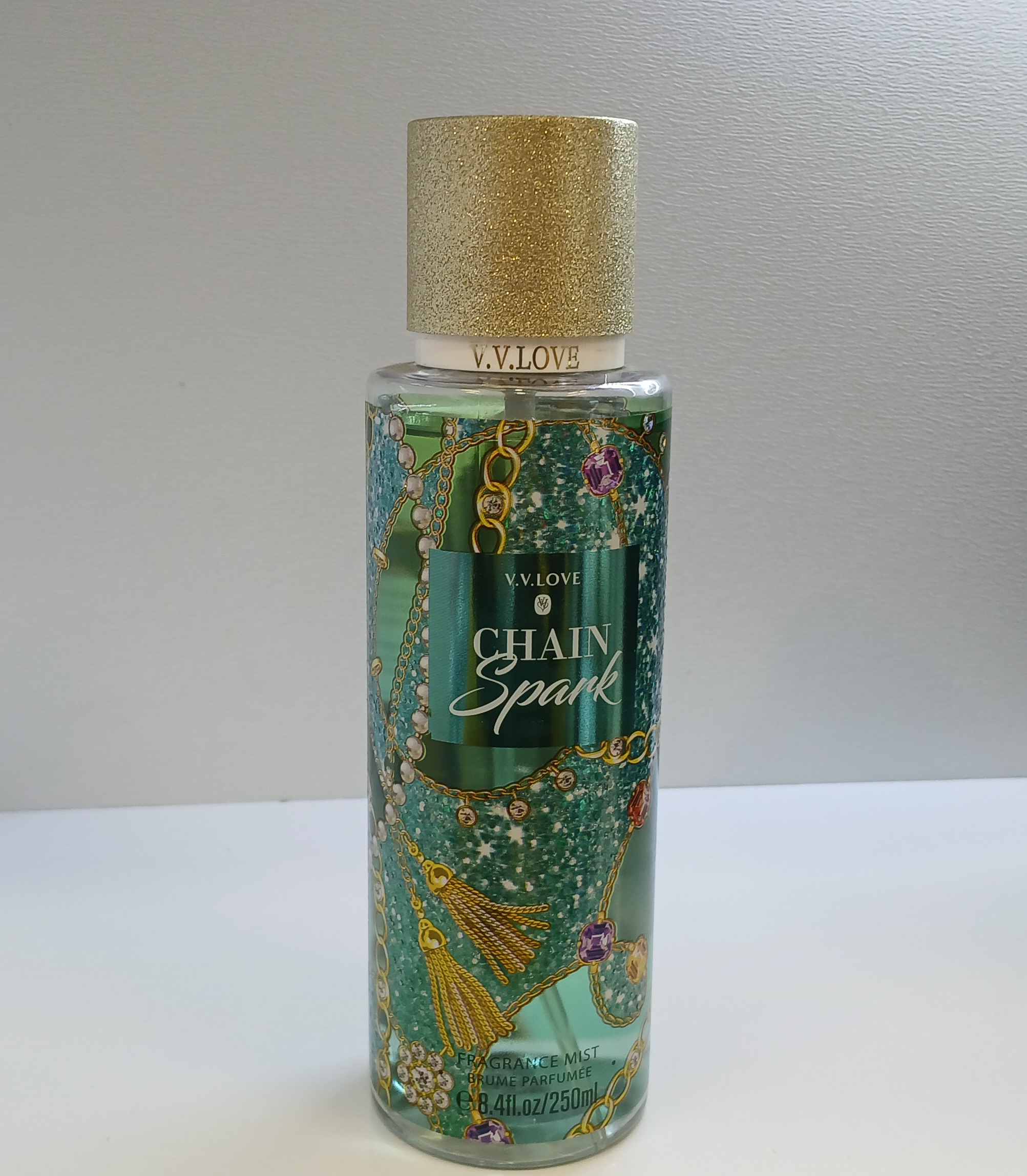 بادی اسپلش زنانه V.V.LOVE  مدل CHAIN Spark حجم ۲۵۰ میلی لیتر