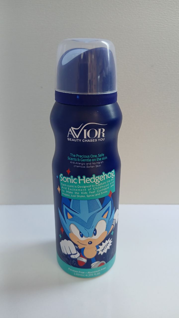 اسپری بدن کودک اویور مدل Sonic Hedgehog حجم ۱۳۰ میلی لیتر