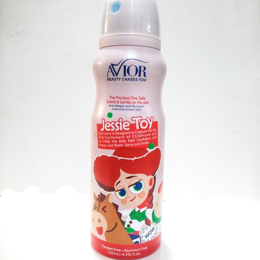 اسپری بدن کودک اویور مدل Jessie Toy حجم ۱۳۰ میلی لیتر