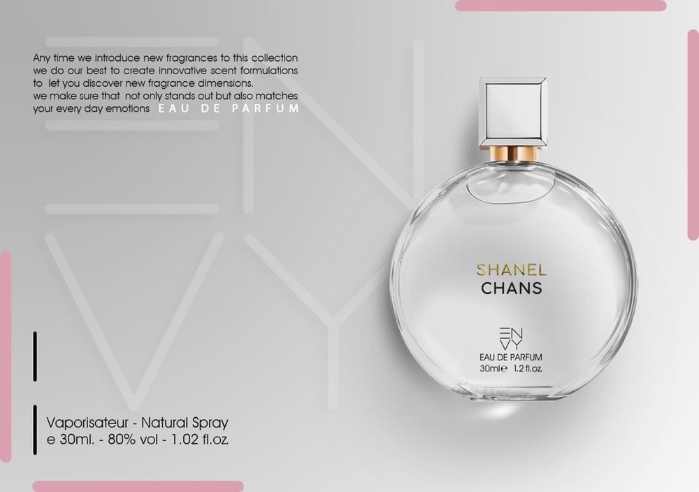 ادوپرفیوم زنانه ENVY مدل SHANEL CHANS حجم ۳۰ میل ( طرح مارک )