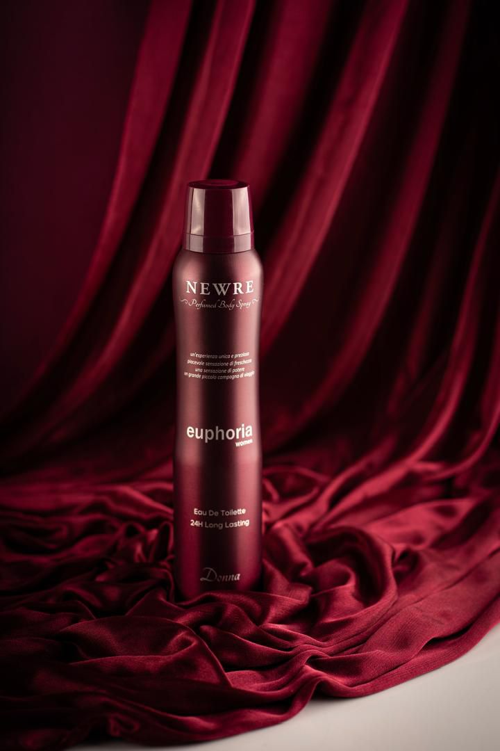 اسپری بدن زنانه NEWRE مدل euphoria حجم ۲۰۰ میلی لیتر