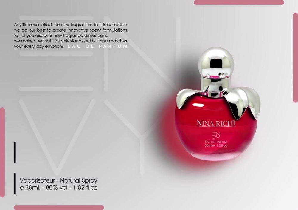 ادوپرفیوم زنانه ENVY مدل NINA RICHI حجم ۳۰ میل ( طرح مارک )