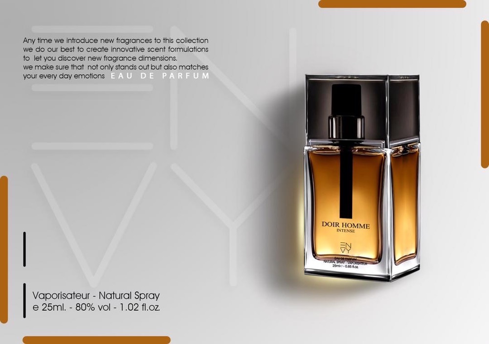 ادوپرفیوم مردانه ENVY مدل DOIR HOMME INTENSE حجم ۲۵ میل ( طرح مارک )