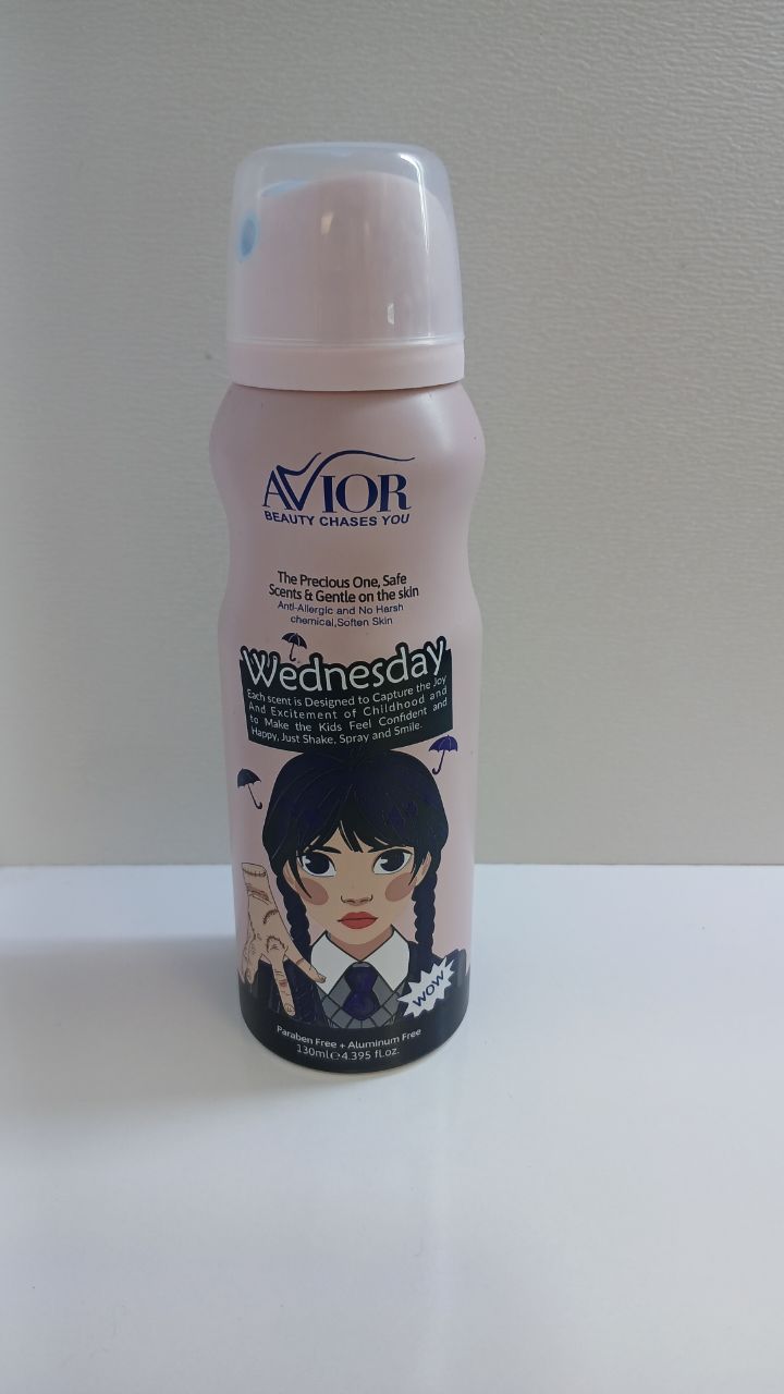 اسپری بدن کودک اویور مدل Wednesday حجم ۱۳۰ میلی لیتر