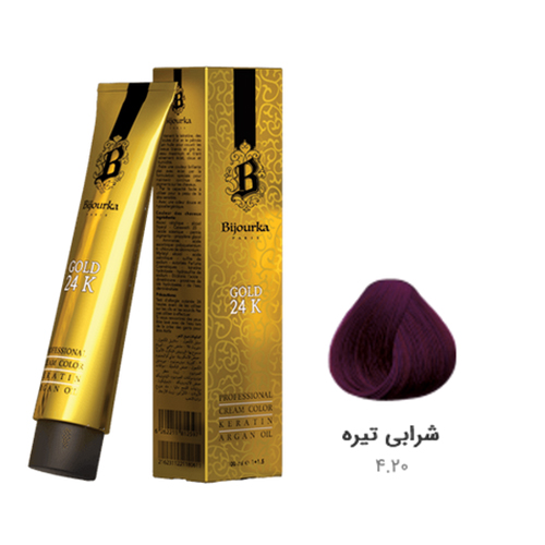 رنگ موی بیجورکا شماره ۴/۲۰ شرابی تیره