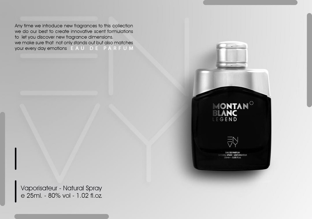 ادوپرفیوم مردانه ENVY مدل MONTAN BLANC LEGEND حجم ۲۵ میل ( طرح مارک )