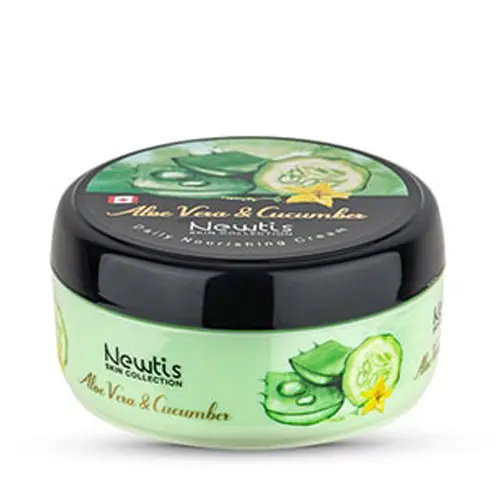 کرم مرطوب کننده دست و صورت نیوتیس حاوی آلوئه ورا و خیار کاسه ای ۲۰۰ میل