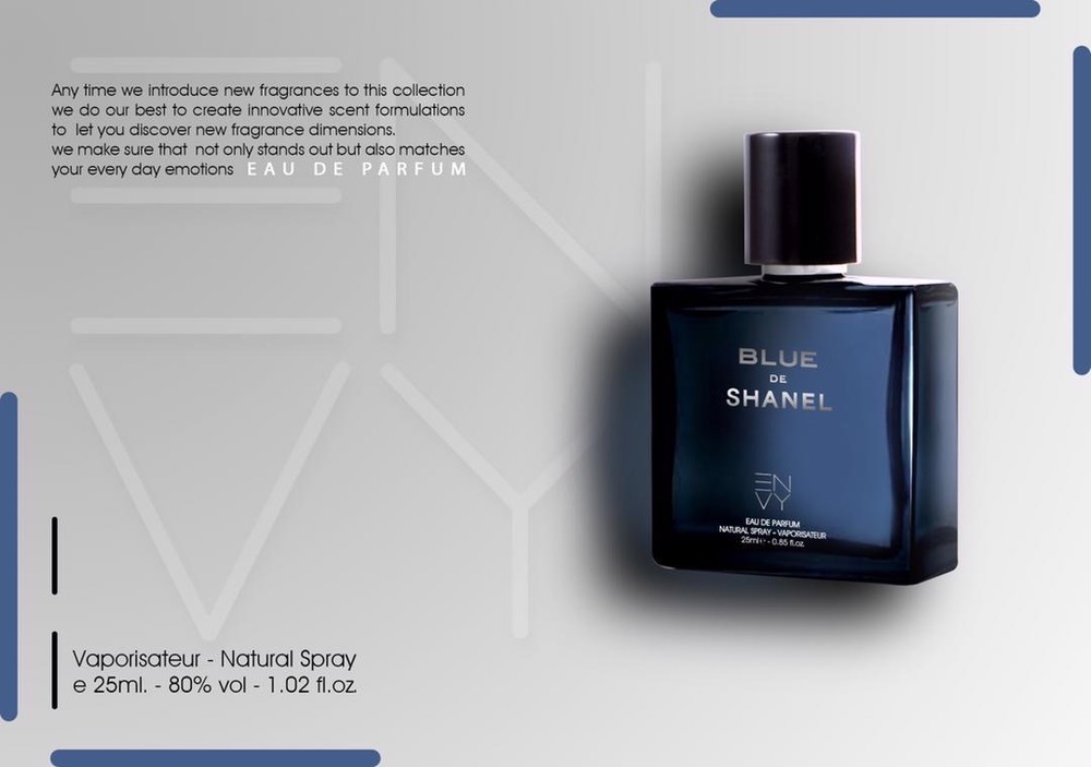 ادوپرفیوم مردانه ENVY مدل BLUE DE SHANEL حجم ۲۵ میل ( طرح مارک )