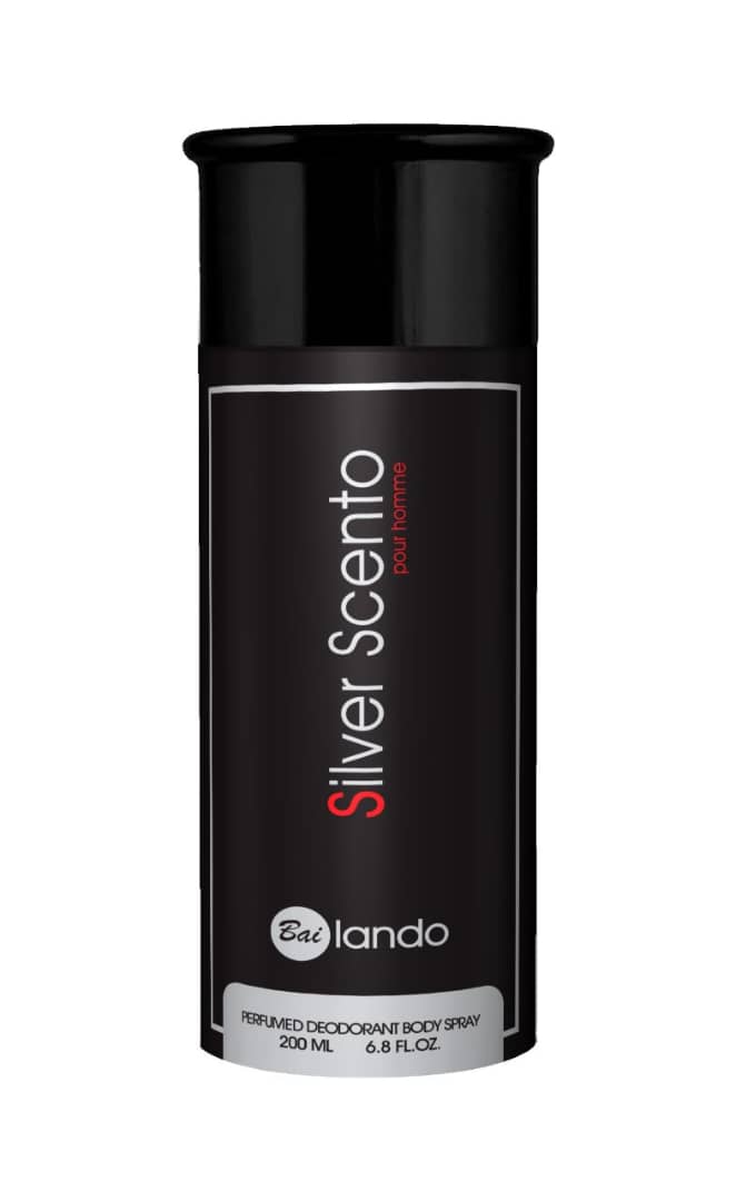 ادوپرفیوم مردانه بایلندو مدل Silver Scento حجم ۱۰۰ میلی لیتر