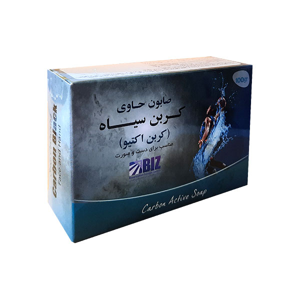 صابون دست و صورت کربن سیاه ( کربن اکتیو ) بیز یک عددی