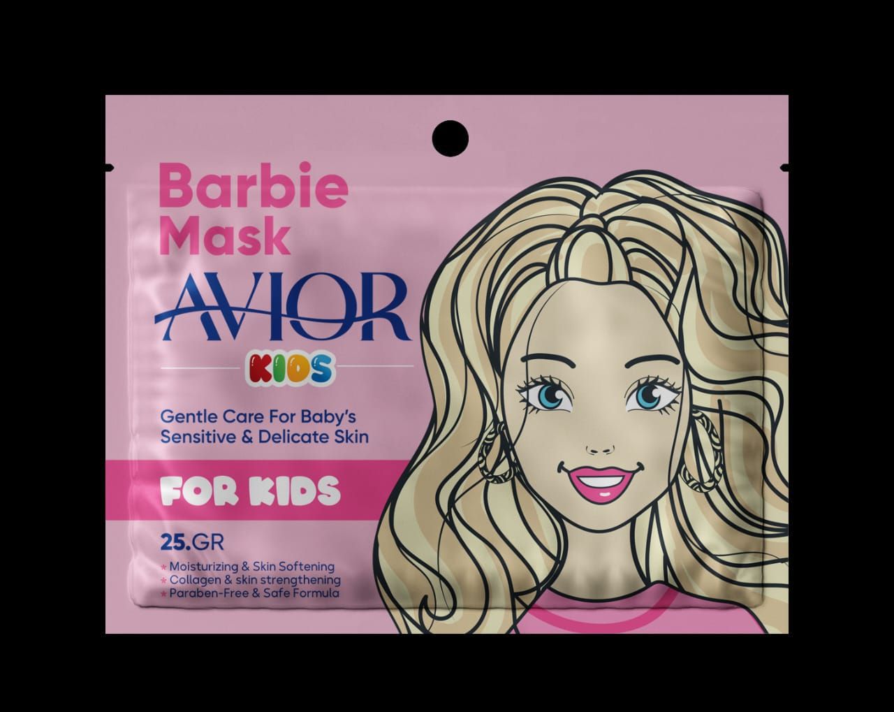 ماسک صورت کودک اویور مدل Barbie