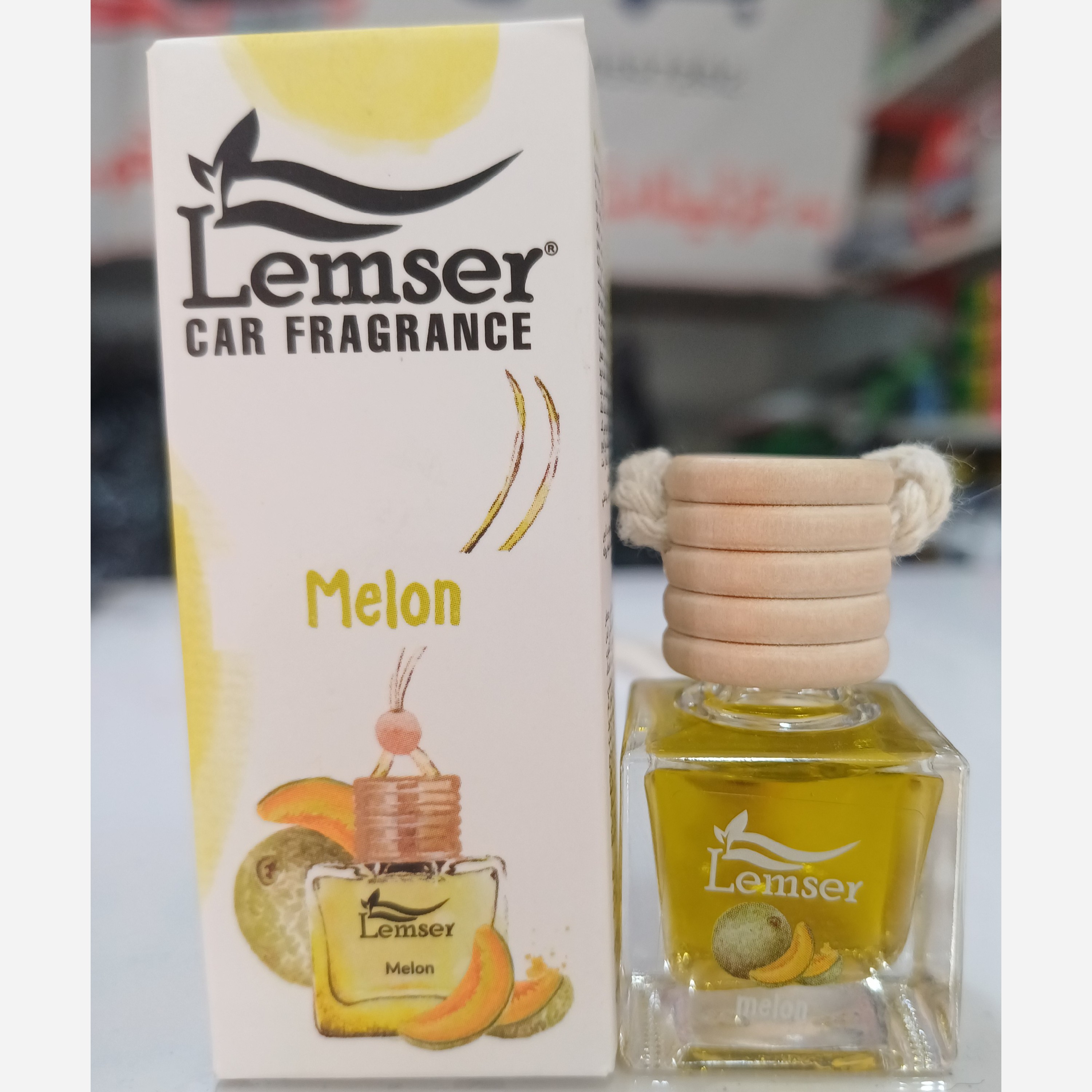 خوشبو کننده خودرو لمسر مدل Melon (طالبی) حجم ۱۰ میلی لیتر