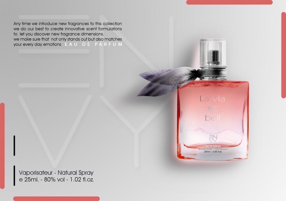 ادوپرفیوم زنانه ENVY مدل La Via st bell حجم ۲۵ میل ( طرح مارک )